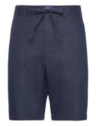 GANT Relaxed Linen Ds Shorts Marinblå