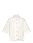Oceaneiw Shirt Tops Shirts Short-sleeved White InWear