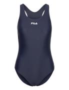 FILA Saki Racer Back Swimsuit Marinblå