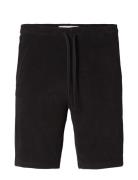 Slhrelax-Terry Shorts Ex Bottoms Shorts Casual Black Selected Homme