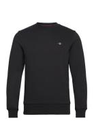 Reg Shield Cneck Sweat Tops Sweat-shirts & Hoodies Sweat-shirts Black ...