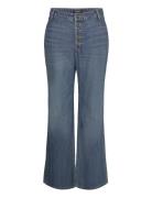 High-Rise Flare Jean Bottoms Jeans Flares Blue Lauren Women