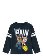 Name It Nmmjobs Pawpatrol Ls Top Cplg Marinblå