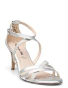 Women Sandals Sandal Med Klack Silver Tamaris