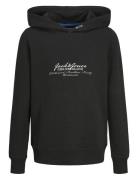 Jack & J S Jjgreat B2S Logo Sweat Hood Mni Svart