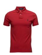 Polo Ralph Lauren Slim Fit Mesh Polo Shirt Röd