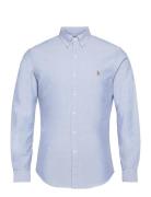 Slim Fit Oxford Shirt Tops Shirts Business Blue Polo Ralph Lauren