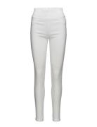 Fqshantal-Pa-Power Bottoms Trousers Slim Fit Trousers White FREE/QUENT