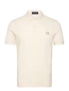 The Fred Perry Shirt Tops Polos Short-sleeved Cream Fred Perry