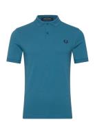 The Fred Perry Shirt Tops Polos Short-sleeved Blue Fred Perry