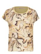 Sicily Tshirt Tops T-shirts & Tops Short-sleeved Yellow InWear