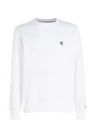Ck Essential Reg Cn Tops Sweat-shirts & Hoodies Sweat-shirts White Cal...