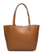 Lauren Ralph Lauren Faux-Leather Large Reversible Tote Bag Brun