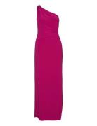 Lauren Ralph Lauren Jersey -Shoulder Gown Rosa