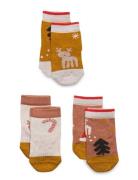 Silas Cotton Socks 3-Pack Sockor Strumpor Pink Liewood