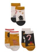 Silas Cotton Socks 3-Pack Sockor Strumpor Multi/patterned Liewood