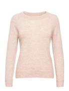 Slflulu Ls Knit O-Neck B Noos Tops Knitwear Jumpers Pink Selected Femm...