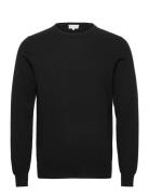 Davida Cashmere Man O-Neck Plain Svart