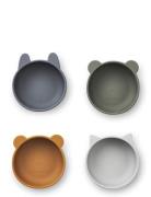 Iggy Silic Bowls 4-Pack Home Meal Time Plates & Bowls Bowls Blue Liewo...