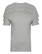 Slim Crewneck 3-Pack Tops T-shirts Short-sleeved Grey Polo Ralph Laure...