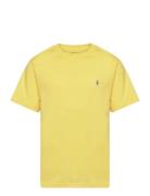 Cotton Jersey Crewneck Tee Tops T-shirts Short-sleeved Yellow Ralph La...