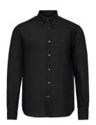 Douglas Bd Linen Shirt Ls Designers Shirts Casual Black Morris