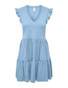 Onlmay Cap Sleev Fril Dress Jrs Noos Kort Klänning Blue ONLY