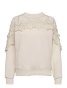 Cream Crkalanie Sweatshirt Vit