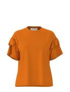 Slfrylie Ss Florence Tee M Noos Tops T-shirts & Tops Short-sleeved Ora...