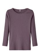 Nmfkab Ls Top Tops T-shirts Long-sleeved T-shirts Purple Name It