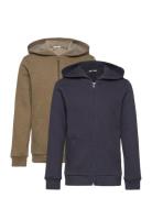 Sweat Jacket W. Hood Tops Sweat-shirts & Hoodies Hoodies Multi/pattern...