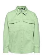 Vmpaloma Ls Over D Shirt Ga Tops Overshirts Green Vero Moda
