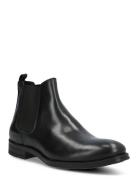 Jfwargo Leather Chelsea Ln Stövletter Chelsea Boot Black Jack & J S