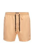 ONLY & SONS Onsted Life Short Swim Noos Orange