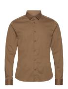 Mos Mosh Gallery Manny Stretch Shirt Beige