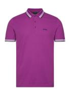 Paddy Sport Polos Short-sleeved Purple BOSS