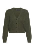 Sltuesday Puf Cardigan Ls Tops Knitwear Cardigans Green Soaked In Luxu...