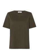 Cc Heart Regular T-Shirt Tops T-shirts & Tops Short-sleeved Green Cost...