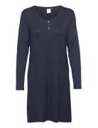 Jacqueline Longsleeved Dress Knälång Klänning Navy CCDK Copenhagen