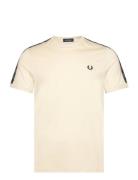 C Tape Ringer T-Shirt Tops T-shirts Short-sleeved Cream Fred Perry