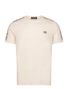 Fred Perry Contrast Tape Ringer Tee Kräm