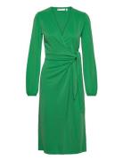 Catjaiw Wrap Dress Knälång Klänning Green InWear