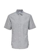 ONLY & SONS Onscaiden Life Ss Solid Linen Shirt Noos Blå