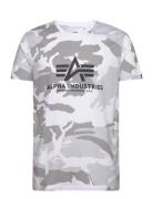 Basic T-Shirt Camo Designers T-shirts Short-sleeved White Alpha Indust...