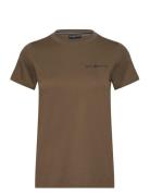 W Gale Logo Tee Sport T-shirts & Tops Short-sleeved Khaki Green Sail R...