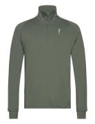 Men’s Half Zip Sweater Sport Sweat-shirts & Hoodies Sweat-shirts Green...