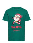 Jorxmas Tee Ss Crew Neck Jnr Tops T-shirts Short-sleeved Green Jack & ...