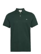 GANT Reg Shield Ss Pique Polo Grön