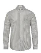 GANT Reg Classic Poplin Stripe Shirt Grön