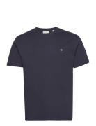 Reg Shield Ss T-Shirt Tops T-shirts Short-sleeved Navy GANT